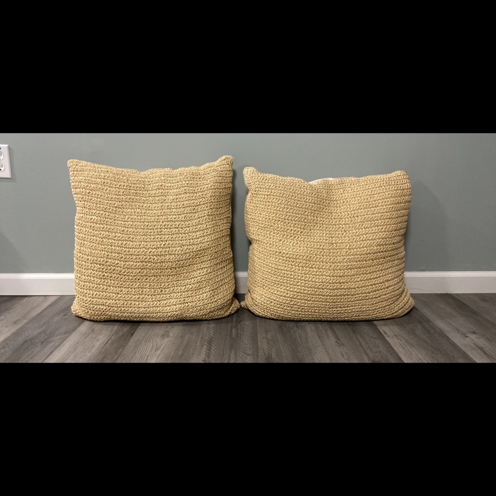 Two toss pillows